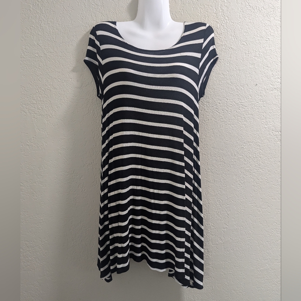 Black and White striped dress